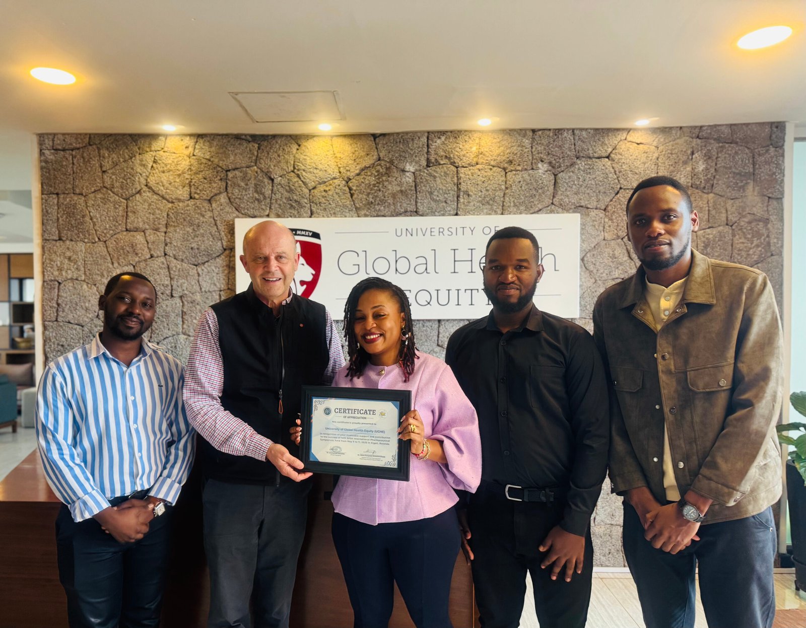 Reception Committee welcomed by UGHE Vice-Chancellor